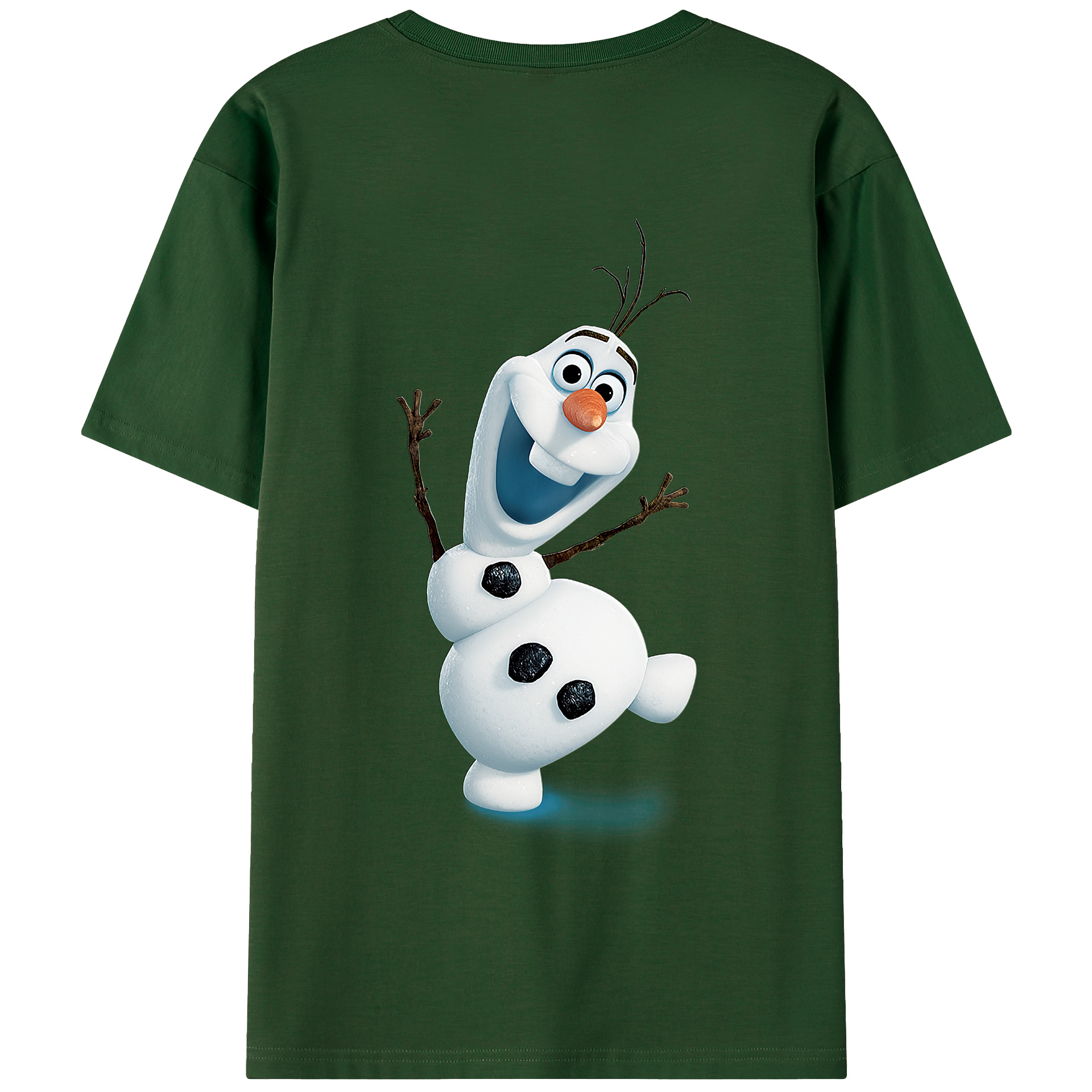 （画像用） アナと雪の女王 アンナ エルサ Frozen Anna Elsa 綿100％半袖Tシャツ（背面プリント）
